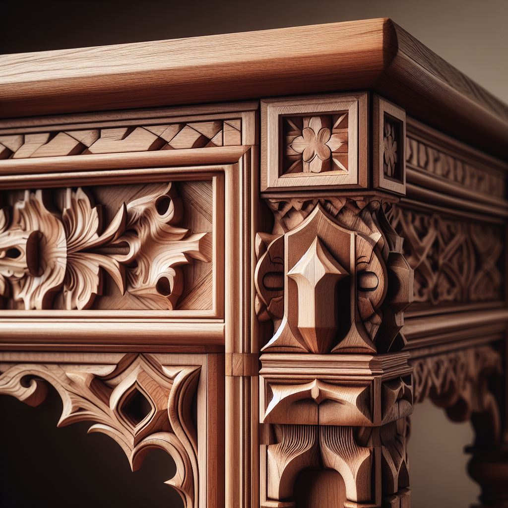 Intricate wood joinery