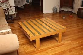 pallet wood coffee table